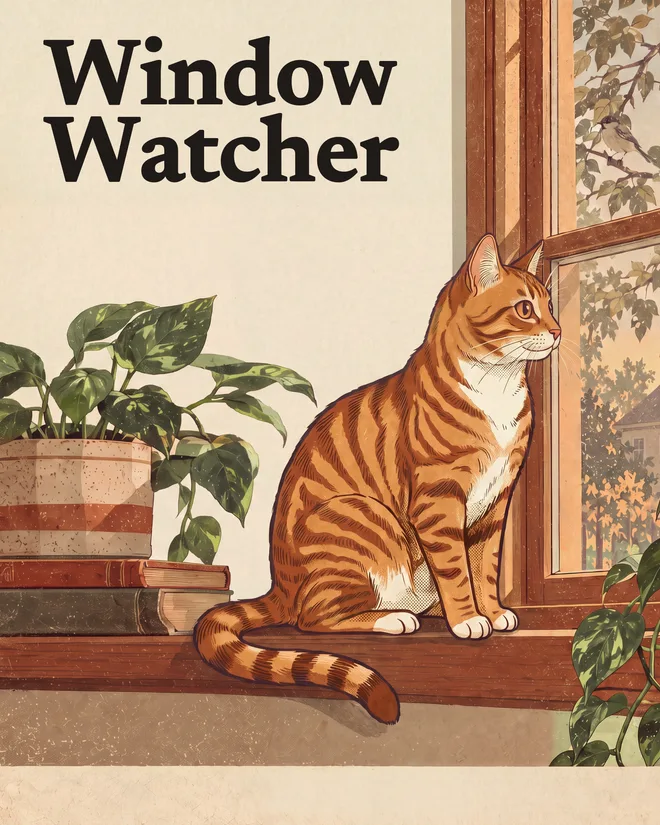 The Window Watcher — She has to check the window. Again.